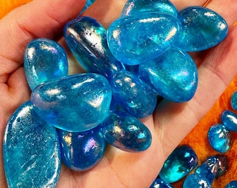 アクア オブシディアン クリスタル - ブルー オブシディアン