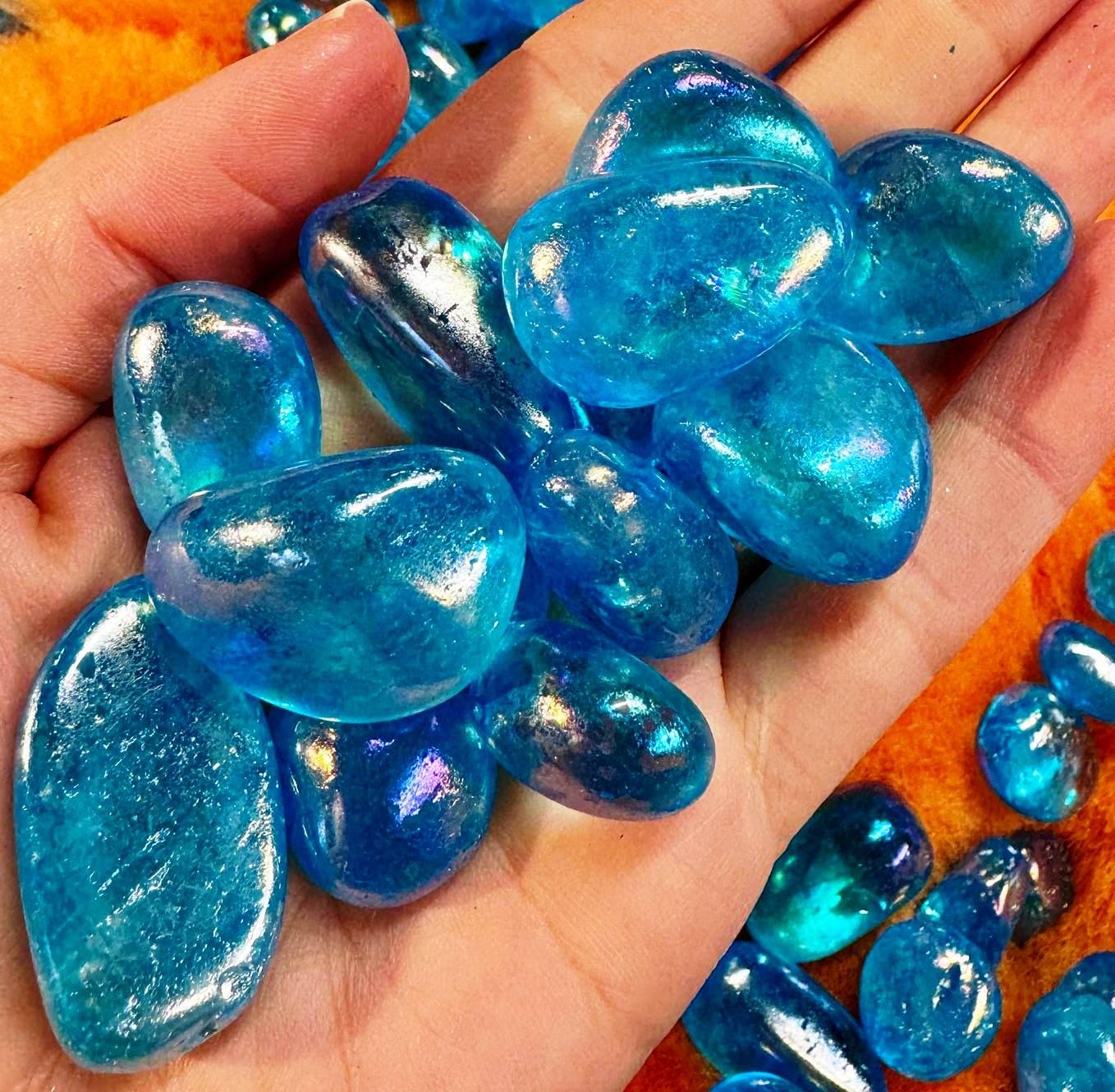 Mystic Aura Quartz Beads - Clear Holographic Gems For DIY Jewelry Making 5 thumbnail image