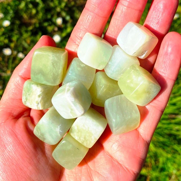 Jade tumbled crystals jade, mystery tumblestone Lapis aura rose quartz tumble, jade stone tumbles, lucky tumblestone, Jade green crystal elf