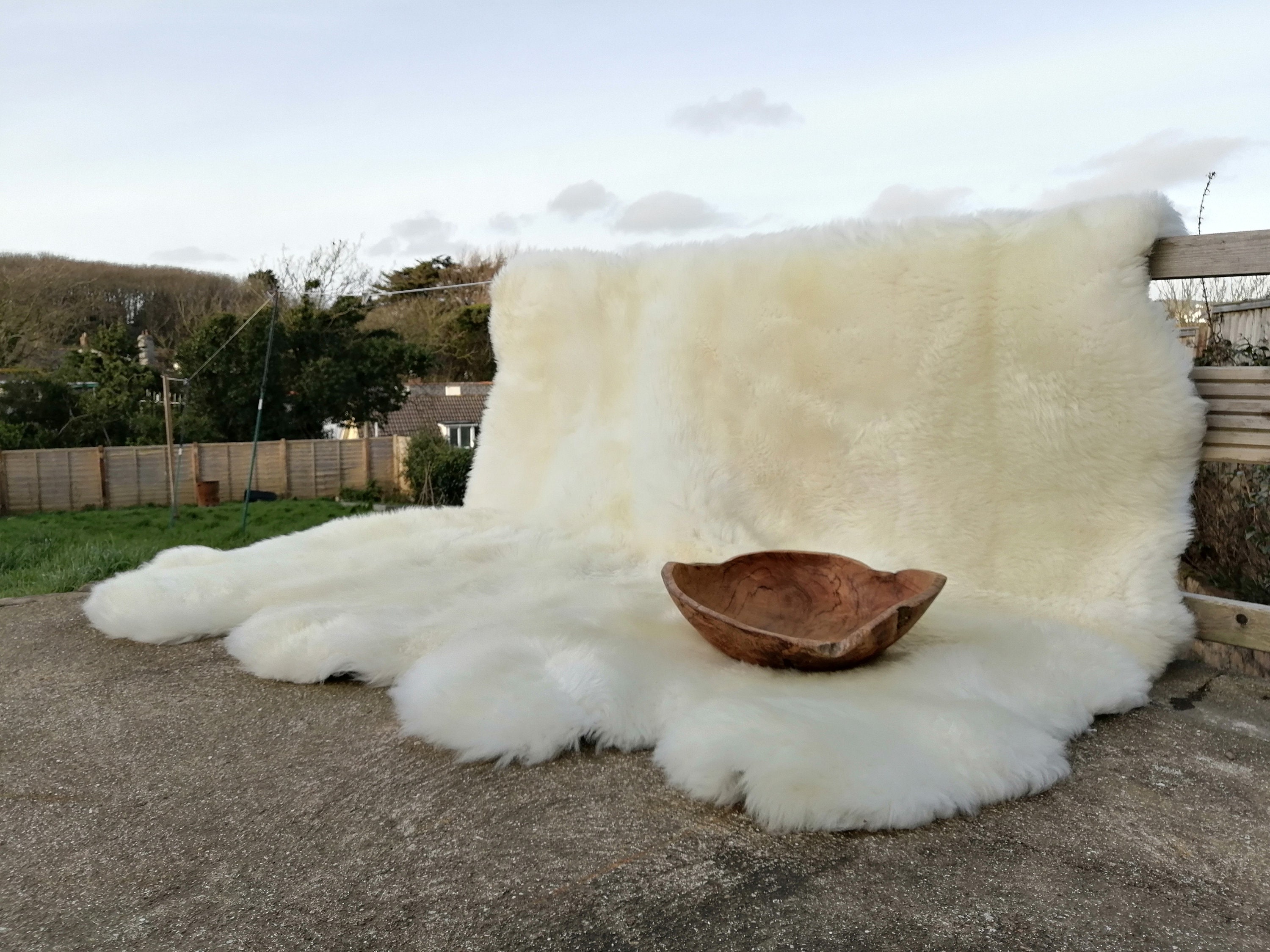 Giant organic nursery rug baby sheepskin baby lambskin Etsy