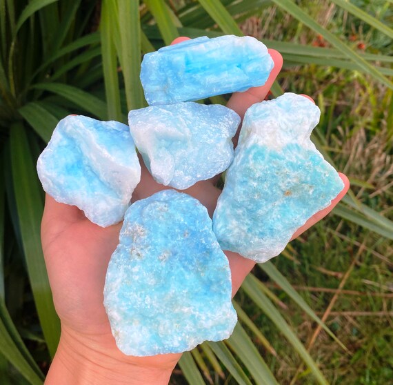 Raw Hemimorphite Blue Zinc Hemimorphite Ocean Stone Headache