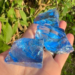 Blue Andara crystal, Merlin blue stone, Mage apprentice gems, manifestation Magician stone, Sorceror stone lightworker energy gems ships now