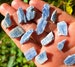 Blue kyanite raw crystal confidence stone, raw kyanite healing crystal blue natural crystal, rough kyanite, rough crystal, kyanite chip blue 