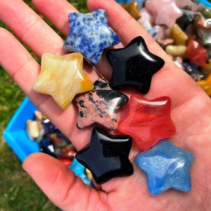 Panic Attack Star Big Panic Crystal Star, Calming Star Blue, Self Trust