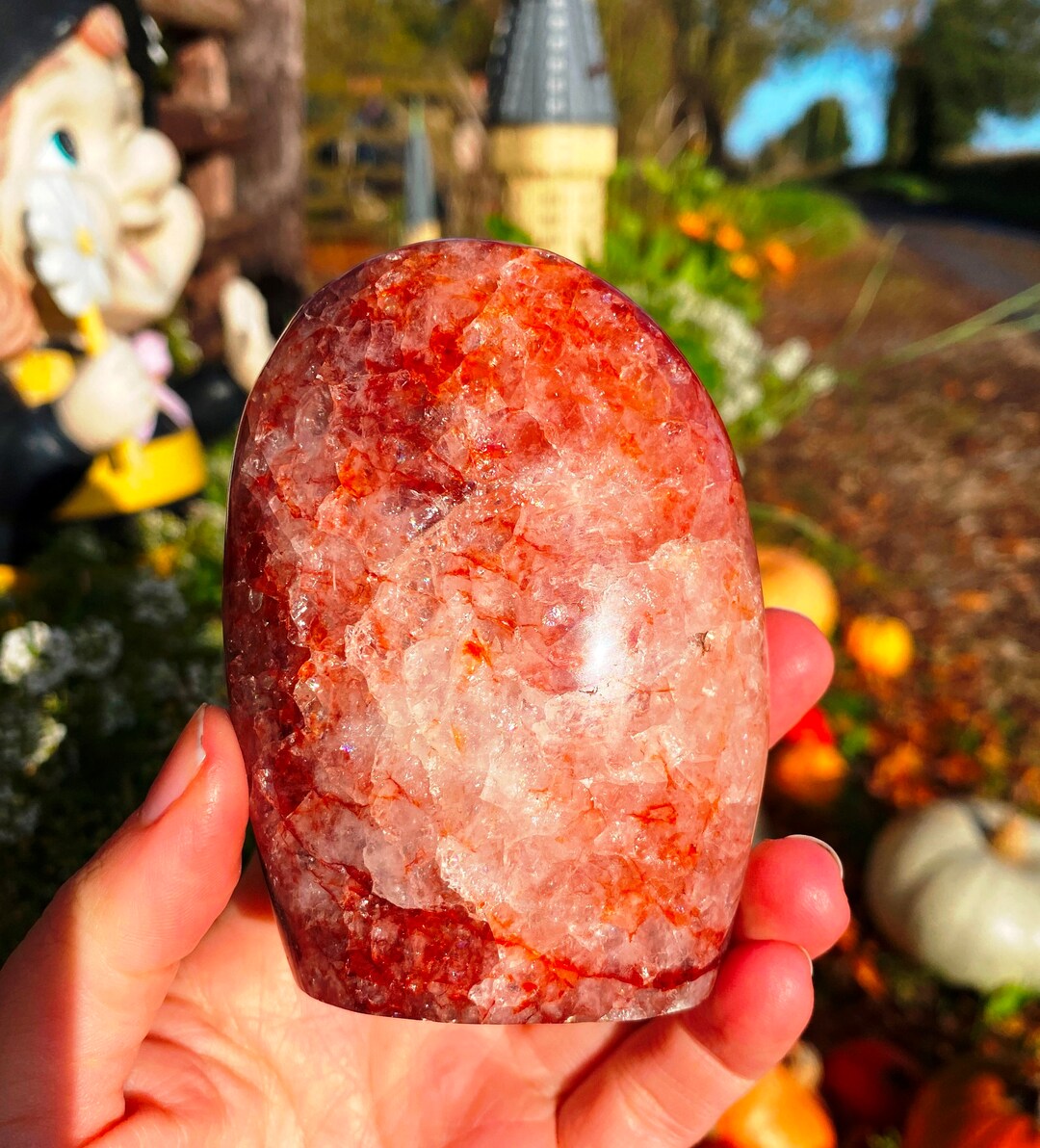 Fire Quartz Freeform Flame Quartz Fire Healer Crystal Etsy