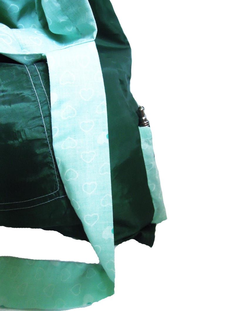 Mint Green Bag Cotton Tote Bag Shopping Bag