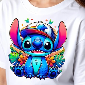 Cute Stitch PNG Bundle | 3 Adorable Stitch Clipart Designs for Sublimation, Stickers, T-Shirts | Instant Download