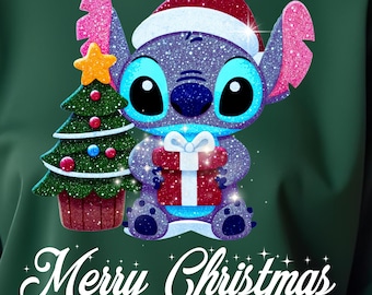 スティッチのクリスマス クリップアート、かわいいスティッチの PNG