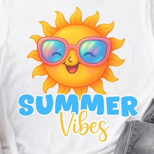 Summer Vibes PNG: Tropical Clipart, Beach Design (Digital Download)