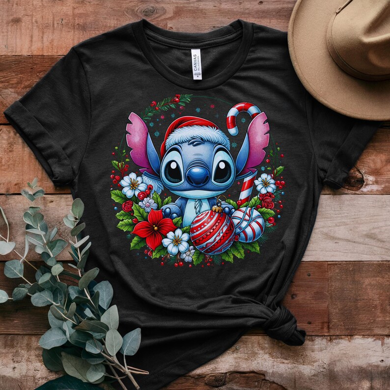 Stitch Christmas Pngs, Christmas PNG, Sublimation Stitch Clipart