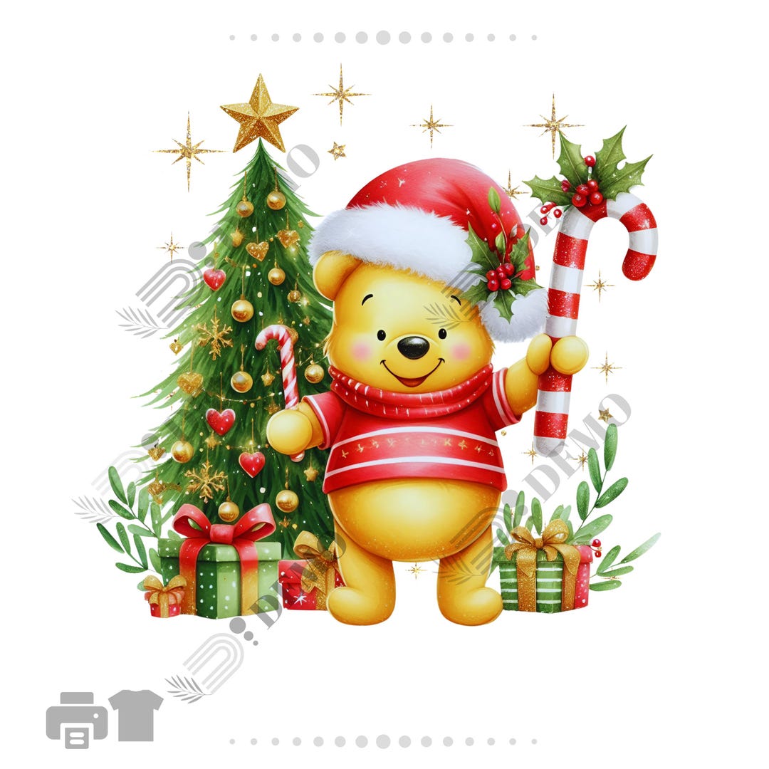 レア★くまのプーさん クリスマス Christmas★スタンプアートギャラリー レア☆くまのプーさん クリスマス Christmas☆スタンプアート