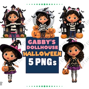gabby dollhouse halloween, Gabbys png Bundle, Gabbys House Png, Gabbys spooky,  Gabby&#39;s halloween, Transparent Backgrounds, Gabbys Girl