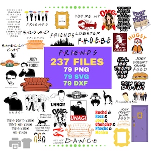 Friends Png Friends Svg, Layered files, Cricut svg files, Svg bundle layered files, Digital Download, Svg for cricut, Friends Rachel, Movie