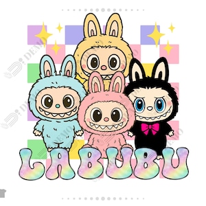 Labubu Png, Labubu Design, Labubu Character Designs, Kawaii Monsters Cliparts, Labubu Sublimation, Labubu Ready to Download Design