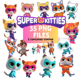 super kitties png, cats png Bundle, kitties Png, super Birthday Invitation, kitties Transparent Backgrounds, kitties Girl and super boys