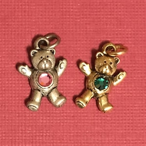 Birthstone Bear Charm