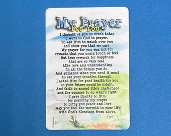 Tarjeta de oración "Mi oración por ti"