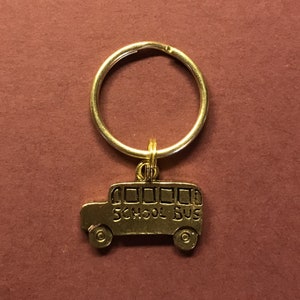 School Bus Keyring