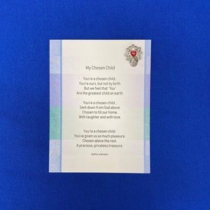 My Chosen Child Adoption Angel Pin Set