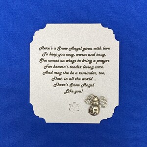 Snow Angel Like You Pin & Poem Set