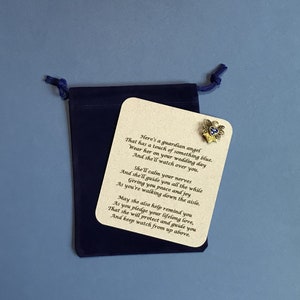 Something Blue Guardian Angel Pin & Poem Set