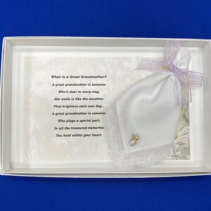What is a Great-Grandmother Hanky & Angel Pin Set