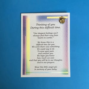Loss of Baby (Child) Angel Pin Set