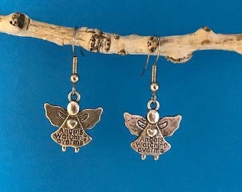Angel Earrings, Angels Watching Over you