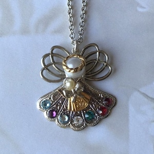 Birthstone Angel Necklace #251