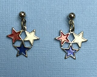 Orecchini Pendenti Bandiera Americana In Argento 925, Daylinlove, Con Stelle E Strisce, Ipoallergenici, Per Il 4 Luglio E Regali Patriottici, In Confezione Regalo