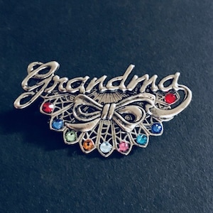 Grandma Birthstone Pin