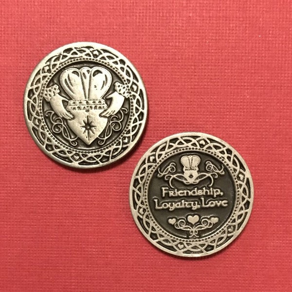 Claddagh Pocket Token, Irish Token