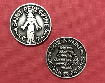 St. Peregrine Token, Schutzpatron der Krebspatienten