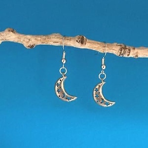 Silver Moon Earrings