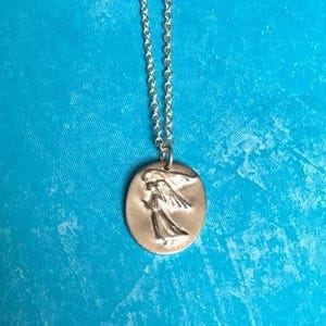 Pocket Angel Pendant, Angel Necklace image 1