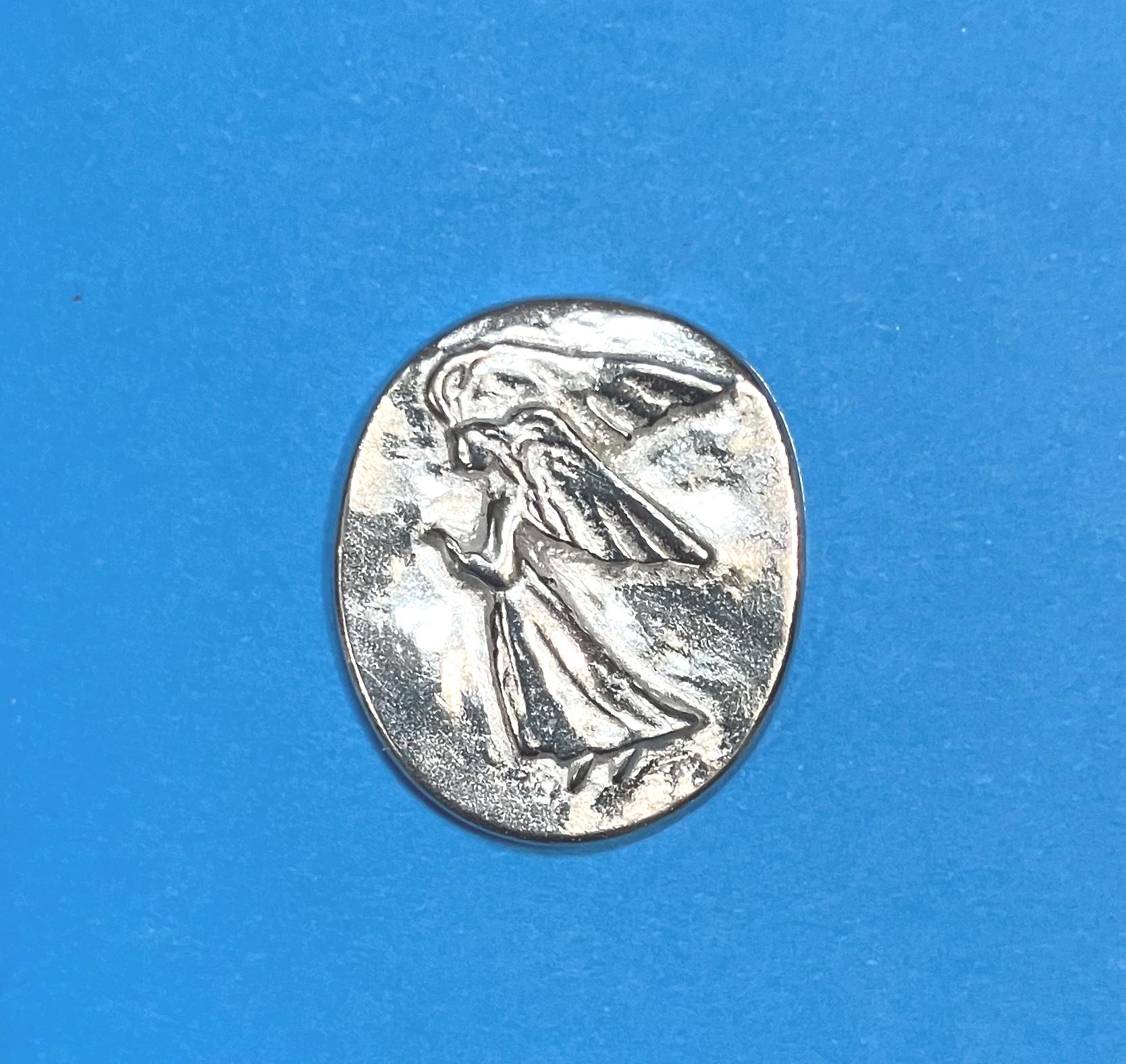 Silver Pewter Pocket Angel - Etsy Canada