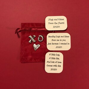 Conjunto de regalos simbólicos de abrazos y besos, XOXO