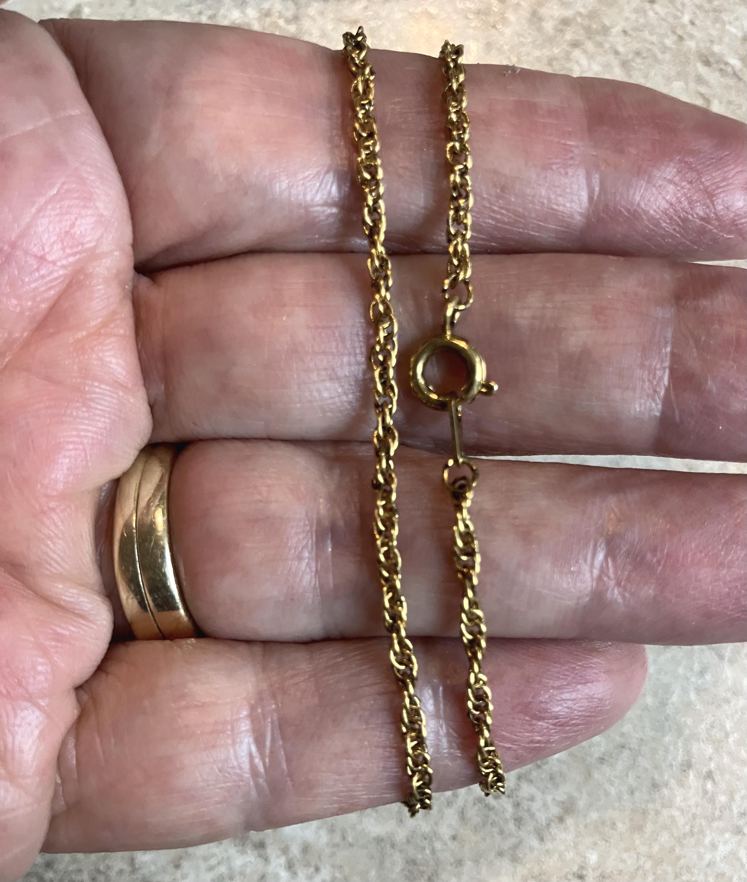 Antique Gold Twist Chain 30