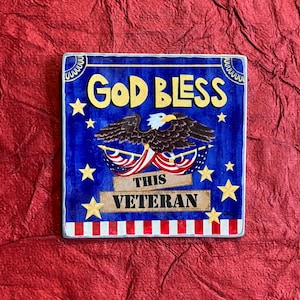 God Bless This Veteran Visor Clip
