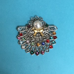 Double Skirted Birthstone Angel Pin 22 stones on skirts 245 image 6