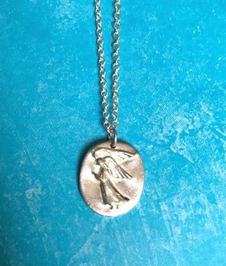 Pocket Angel Pendant, Angel Necklace image 2