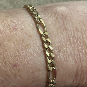 Gold Plated Figaro Bracelet