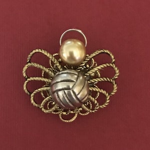 Volleyball Angel Pin