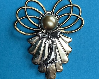 Ice Skater Angel Pin