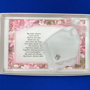 Mia sorella condivide il set regalo Hankie e Angel Pin