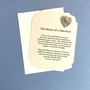 Set gedichten en speldjes Heart of a Survivor