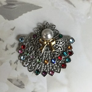 Double Skirted Birthstone Angel Pin 22 stones on skirts 245 image 5