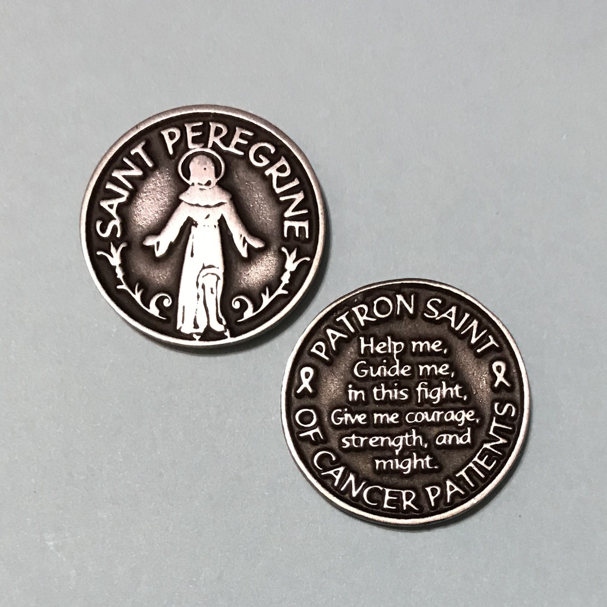 Saint Peregrine Token, Patron Saint of Cancer Patients - Etsy