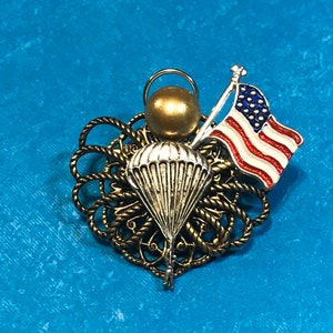 Airborne Angel Pin, Military Pin, Badge