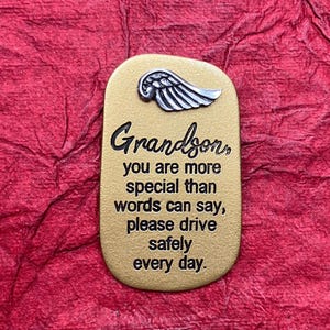 Grandson Angel Wing Visor Clip